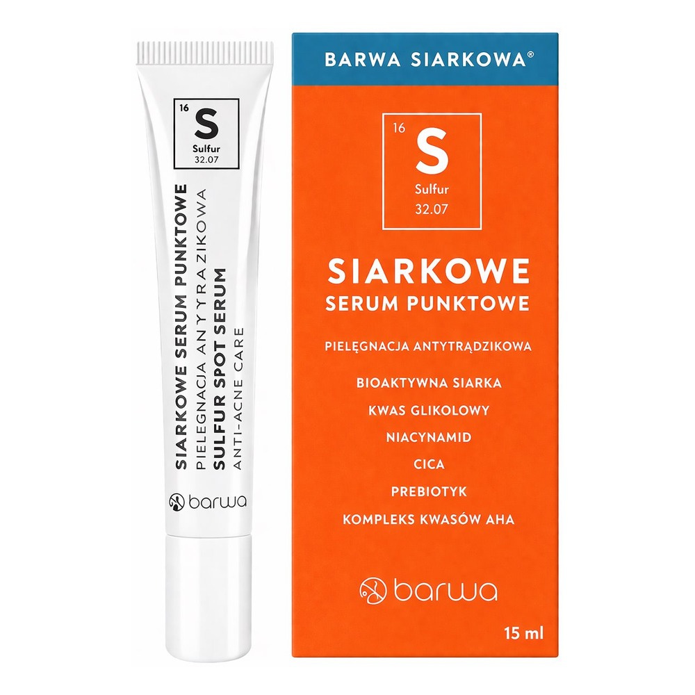 Barwa Siarkowa Siarkowe Serum Punktowe dla Skóry z Niedoskonałościami 15ml
