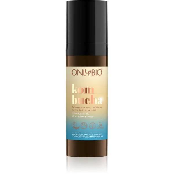 OnlyBio Kombucha Żelowe Serum Punktowe na Niedoskonałości Idealne dla Skóry Wrażliwej i Naczynkowej 15 ml