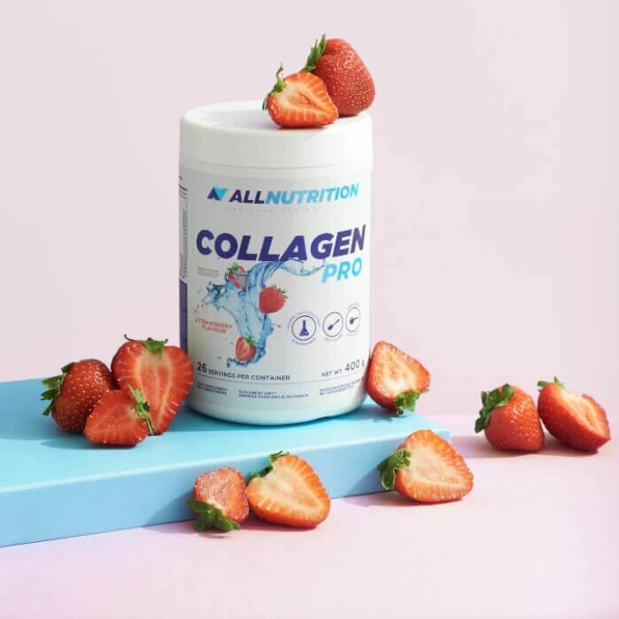Allnutrition Collagen Pro Kolagen Hydrolizowany do Picia Strawberry 400g