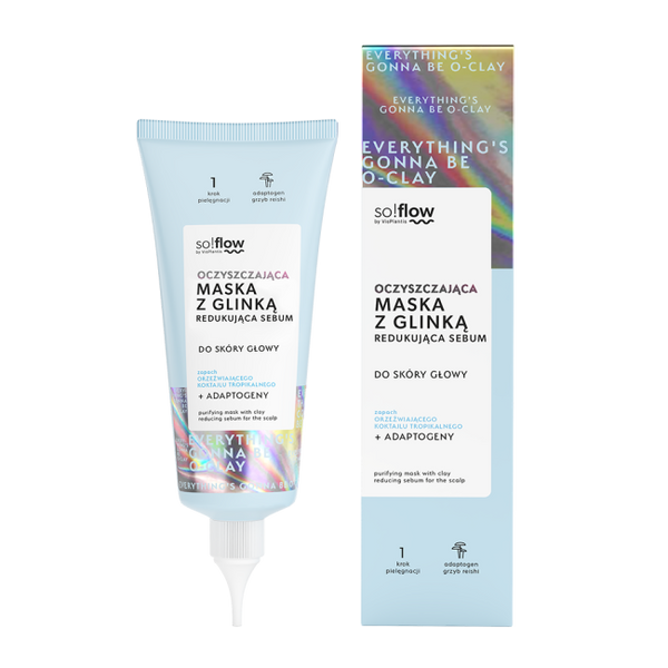 So!Flow Purifying Clay Mask Reducing Sebum for Scalp 100ml