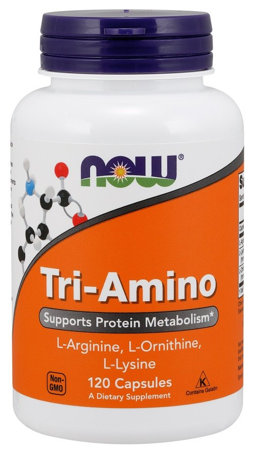 Now Foods Tri-Amino Wsparcie Metabolizmu Białek 120 Kapsułek