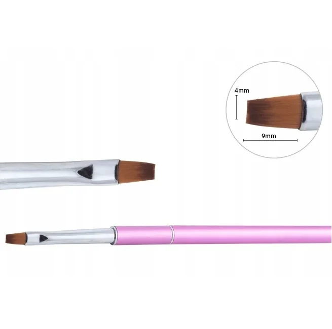 Neonail Natural Brush for Gel Flat No. 6 1 Piece