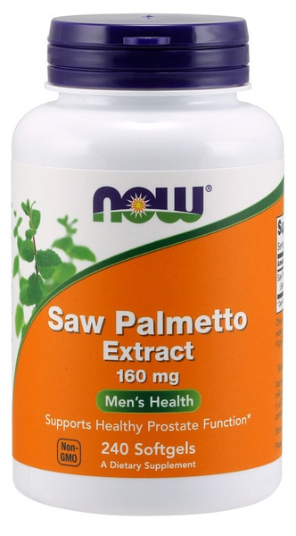 NOW Foods Saw Palmetto Extract 160mg For Healthy Prostate Function 240 Softgels