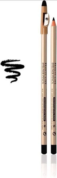 Eveline Beauty Line Eyeliner with Sharpener Black 1 Piece