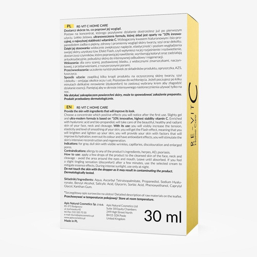 Apis Re-Vit C Home Care Essence with 10% Vitamin C 30ml