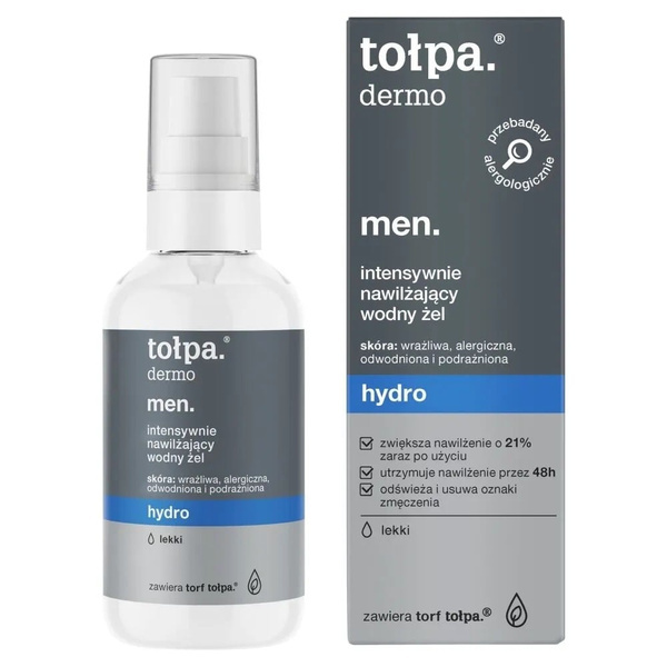 Tolpa Dermo Men Hydro Nawilżający żel do twarzy skóra wrażliwa 75ml