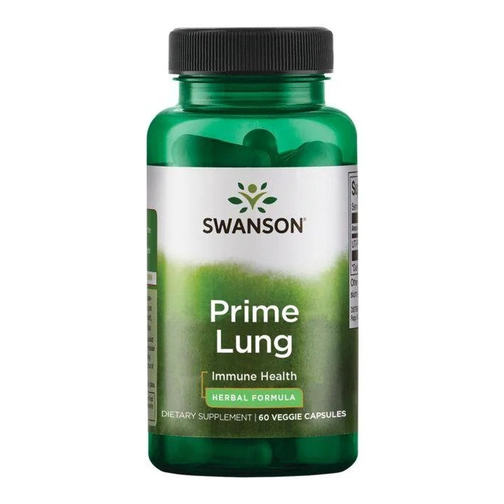 Swanson Prime Lung Supports Respiratory System 60 Capsules