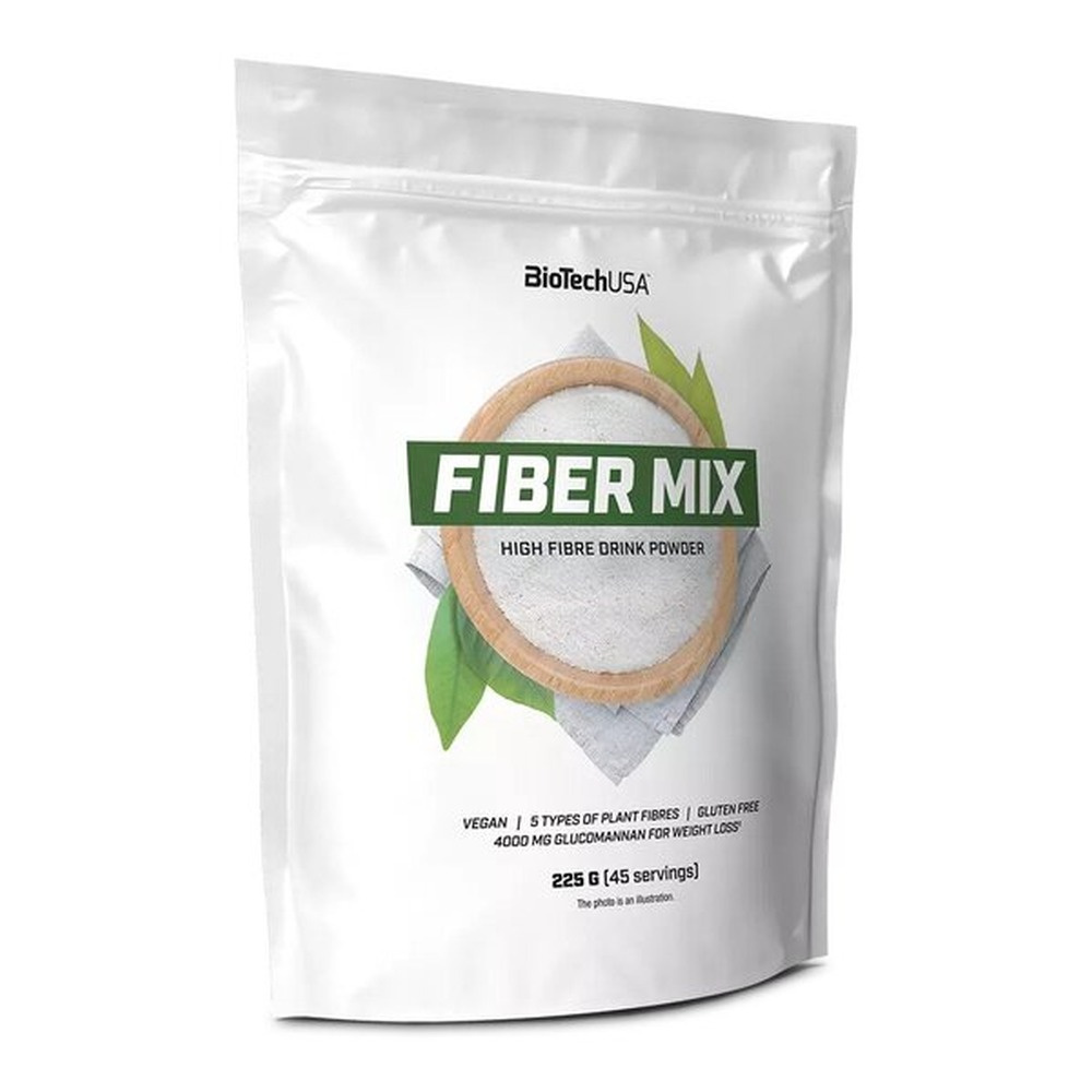 BioTechUSA Fiber Mix Błonnik roślinny w proszku, Bez smaku 225g