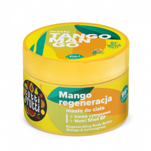 Tutti Frutti Regenerujące Masło do Ciała Mango i Trawa Cytrynowa Nutri Shot E+F 200ml