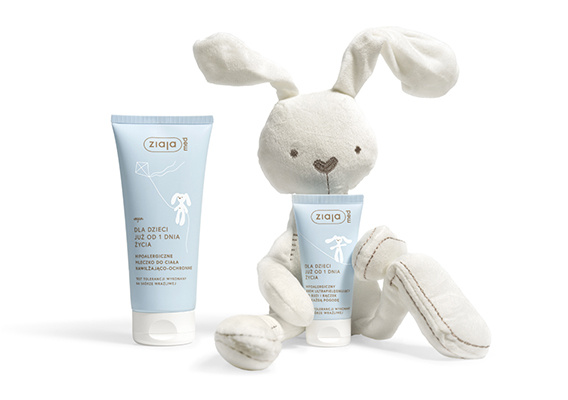 Ziaja Med Baby & Kids Gentle Hypoallergenic Body and Hair Washing Gel for Babies from 1 Day of Life 400ml