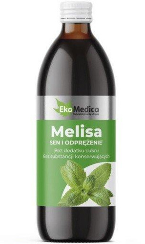EkaMedica Lemon Balm Liquid with Leaf Extract for Better Sleep without Sugar 500ml