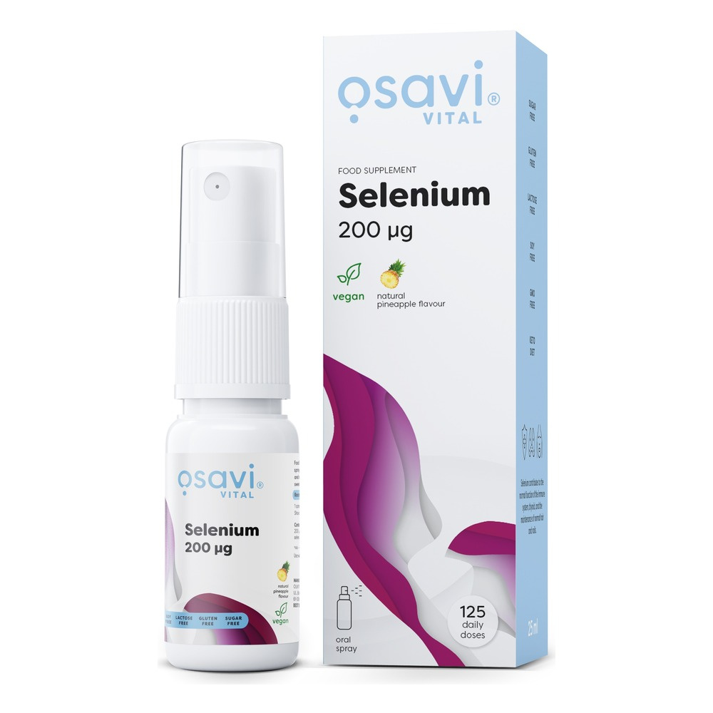 Osavi Selenium Oral Spray 200 mcg for Immunity and Healthy Hair 25ml