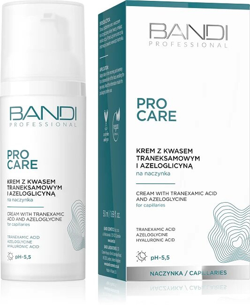 Bandi Professional Pro Care Cream with Tranexamic Acid and Azeloglycine for Vascular Skin 50ml