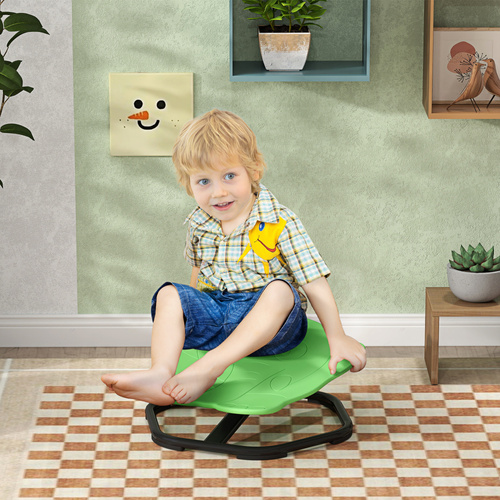 AIYAPLAY Elephant-Shaped Spinning Chair for Autism, 3-6 Years, Green