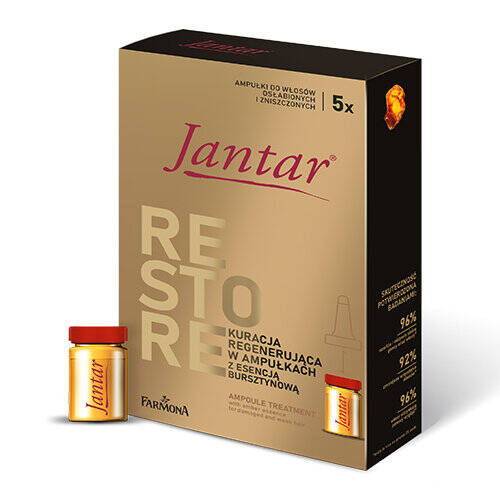 Jantar Luxe Treatment Ampoules with Amber Extract for Hair Recovery
