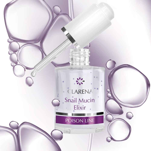 Clarena Poison Line Luksusowy Eliksir ze Śluzu Ślimaka dla Skóry Wrażliwej - 30 ml