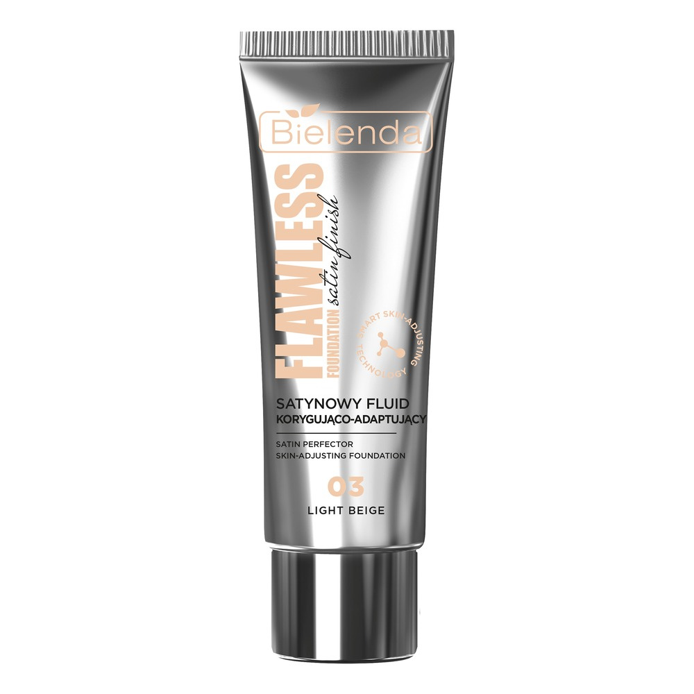 Bielenda Flawless Foundation Satin Correcting and Adapting Fluid 03 Light Beige 30g