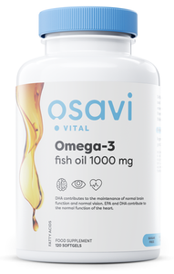 Osavi Omega-3 Fish Oil Molecularly Distilled 1000mg for Heart and Brain Health 120 Softgels