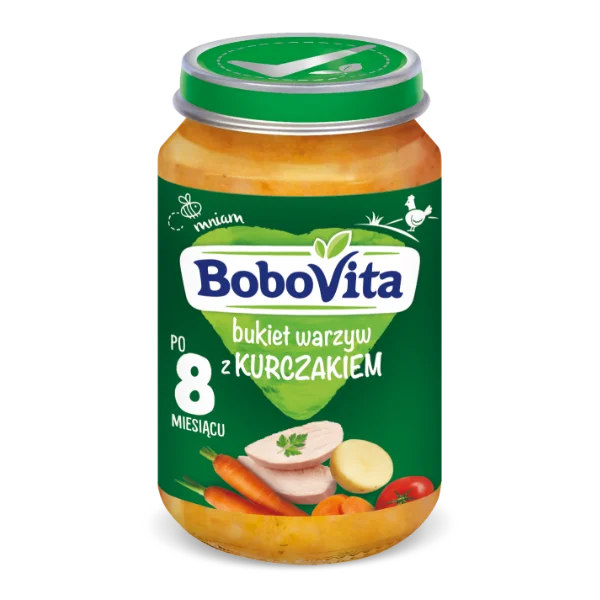 BoboVita Vegetables Dish with Chicken for Babies after 8th Month 190g