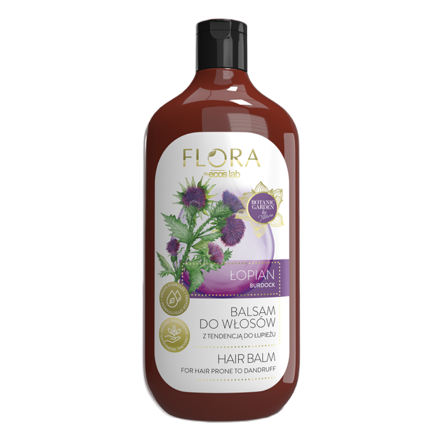 Flora by EcosLab Łopian Balsam do Włosów z Tendencją do Łupieżu 500ml