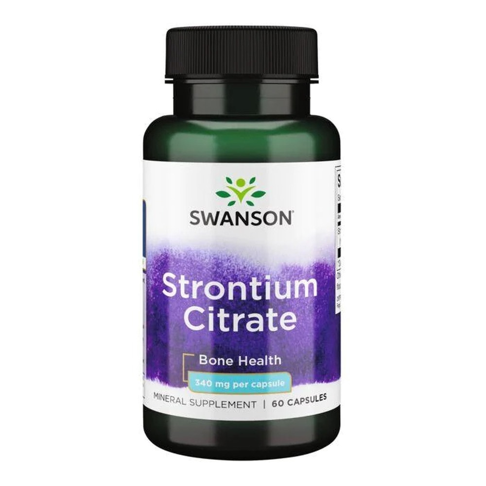 Swanson Strontium Citrate 340mg 60 Capsules