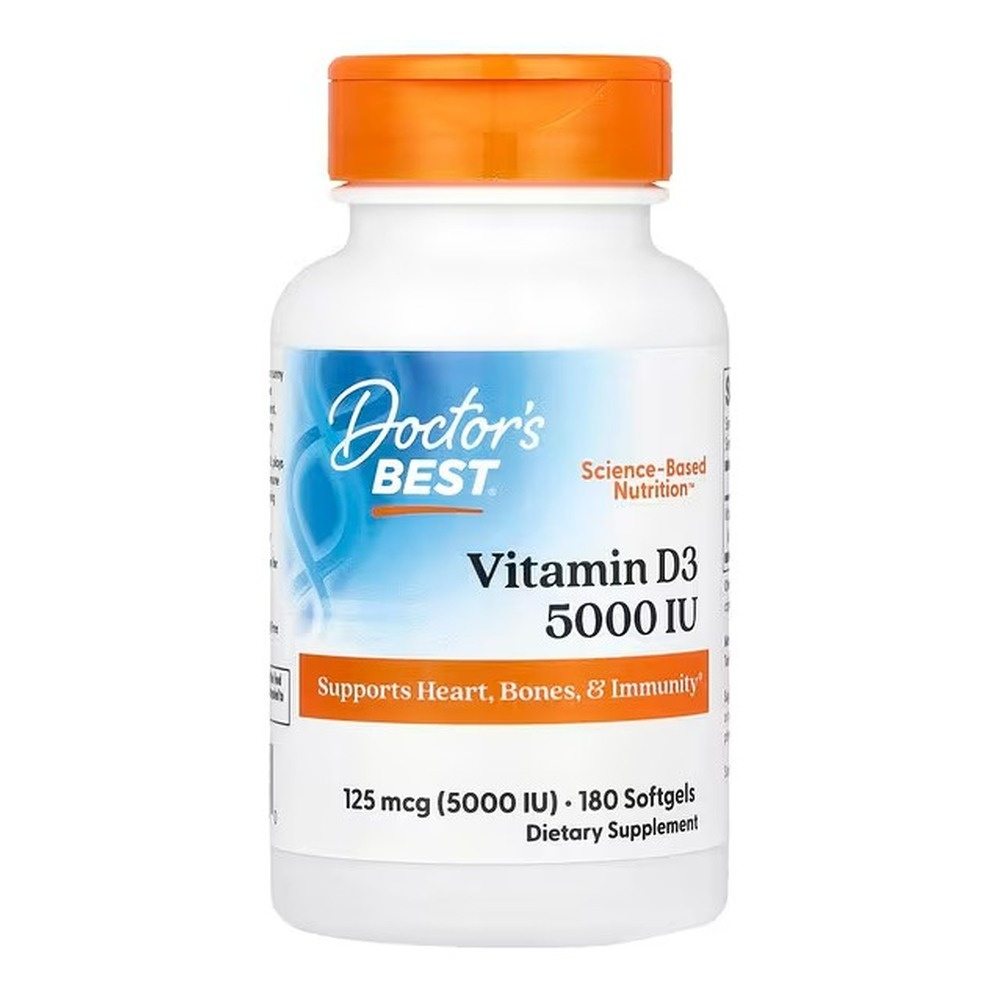 Doctor's Best Vitamin D3 5000 IU 180 Kapsułek