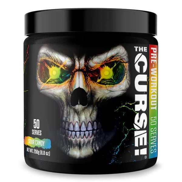 JNX Sports The Curse Pre-Workout Sour Candy For Energy Focus and Muscle Pump 250g