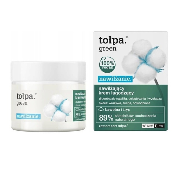 Tolpa Green Moisturizing Soothing Cream For Sensitive Dehydrated Skin 50ml