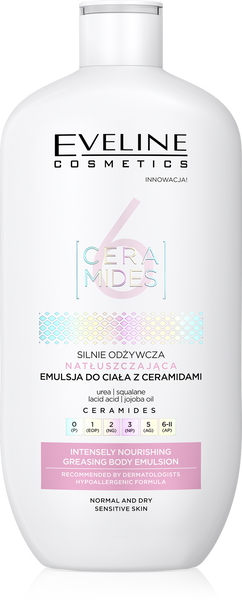 Eveline 6 Ceramids Silnie Odżywcza Natłuszczająca Emulsja do Ciała 350ml