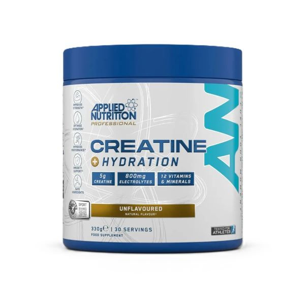 Applied Nutrition Creatine + Hydration Kreatyna z Elektrolitami w Proszku Na Siłę i Nawodnienie 330g