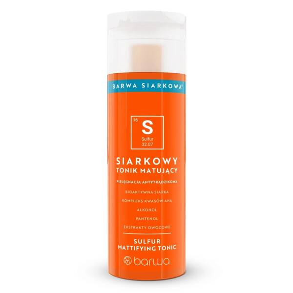 Barwa Siarkowa Tonik Matujący Antytrądzikowy 200ml
