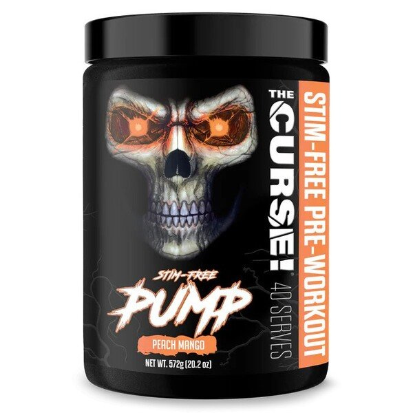 JNX Sports The Curse! Stim-Free Pump Przedtreningówka w Proszku na Pompę Mięśniową Brzoskwinia-Mango 572g