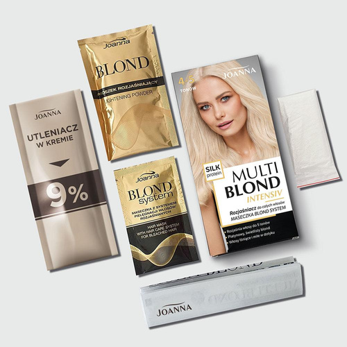 Joanna Multi Blond Intensiv Rozjaśniacz do Całych Włosów 4 - 5 Tonów 1 Sztuka