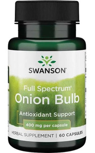 Swanson Full Spectrum Onion Bulb 400mg 60 Kapsułek