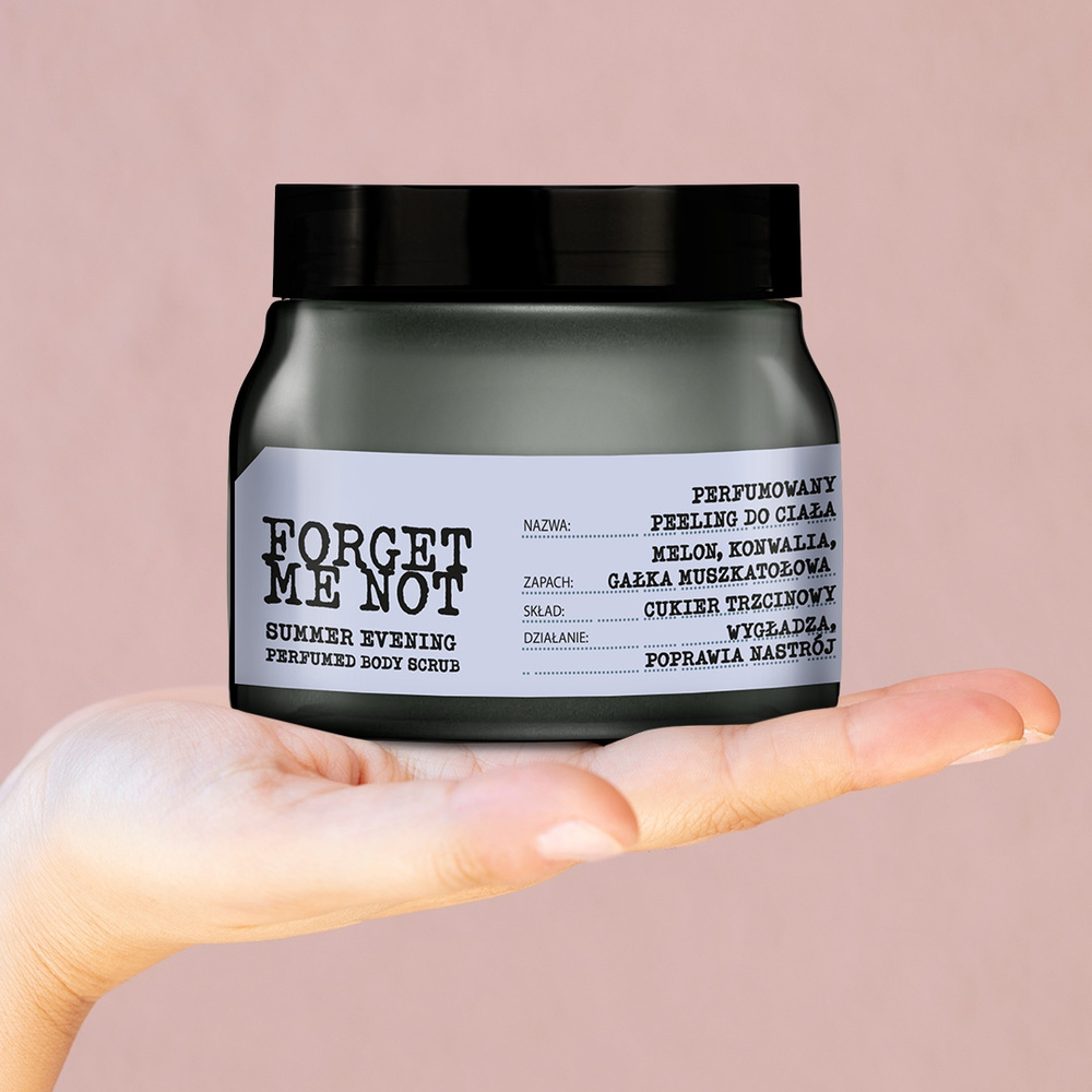 Farmona Forget Me Not Summer Evening Perfumowany Peeling do Ciała z Cukrem Trzcinowym i Złotą Perłą 270g