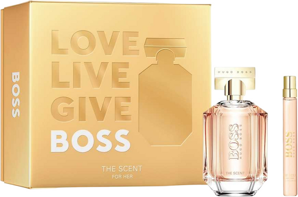 Hugo Boss The Scent for Her Woda Perfumowana100ml EDP Woda Perfumowana 10ml EDP Zestaw dla Kobiet 1 Sztuka