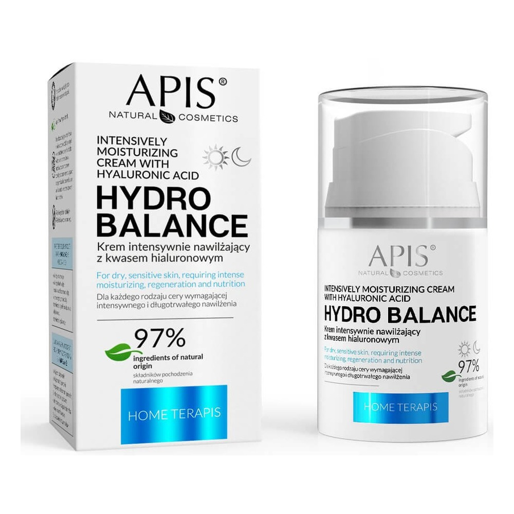 Apis Hydro Balance Home TerApis Intensely Moisturising Cream with Hyaluronic Acid All Skin Types 50ml