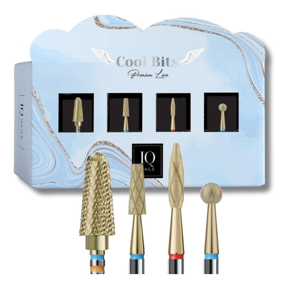 IQ Nails Cool Bits MINI Zestaw 4szt