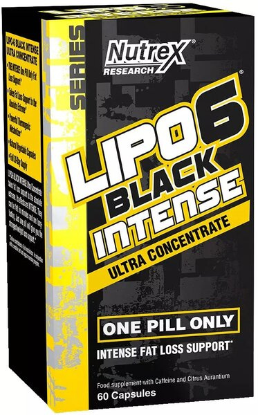 Nutrex Lipo-6 Black Intense Ultra Concentrate Termogeniczny Spalacz Tłuszczu dla Zaawansowanych 60 Kapsułek