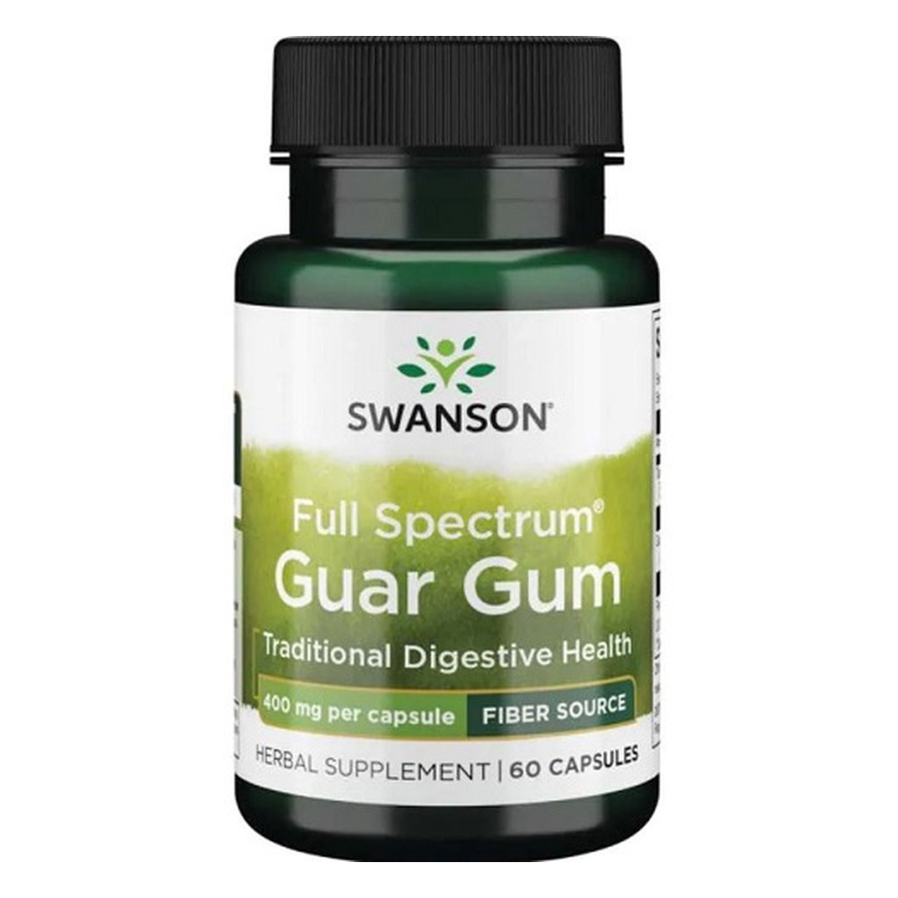 Swanson Full Spectrum Guar Gum 400mg 60 Capsules