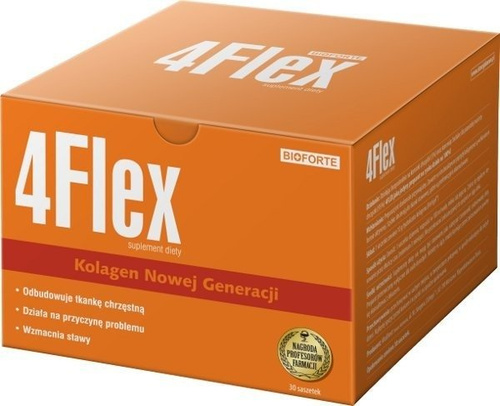 4Flex Kolagen 30 sasz. Regeneracja Elementów Stawu Utrzymanie Masy Mięśniowej