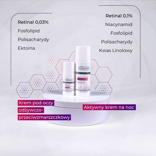 Bielenda Professional SupremeLab Re-Advanced Active Night Cream with Retinal 0.1% for All Skin Types 50ml
