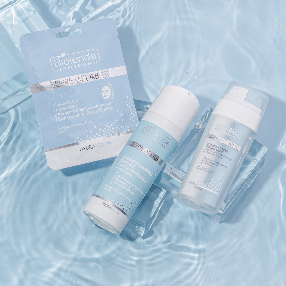 Bielenda Professional Supremelab Two-Phase Hydrating Hydro-Concentrate with Snail Slime Extract for Dry and Tired Skin 30ml