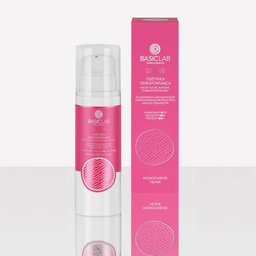 BasicLab Dermocosmetics Capillus Odżywka Odmładzająca Wzmacniająca i Nabłyszczająca 250ml