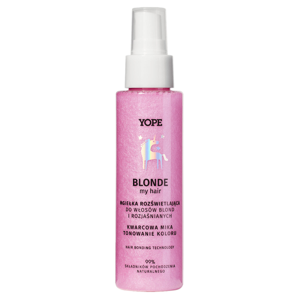 Yope Blonde my Hair Illuminating Mist for Blonde and Lightened Hair Quartz Mica 100ml