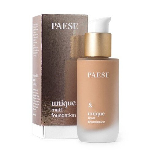 Paese Unique Matt Foundation Pielęgnujący Podkład Matujący Nr 608C Golden Beige 30ml