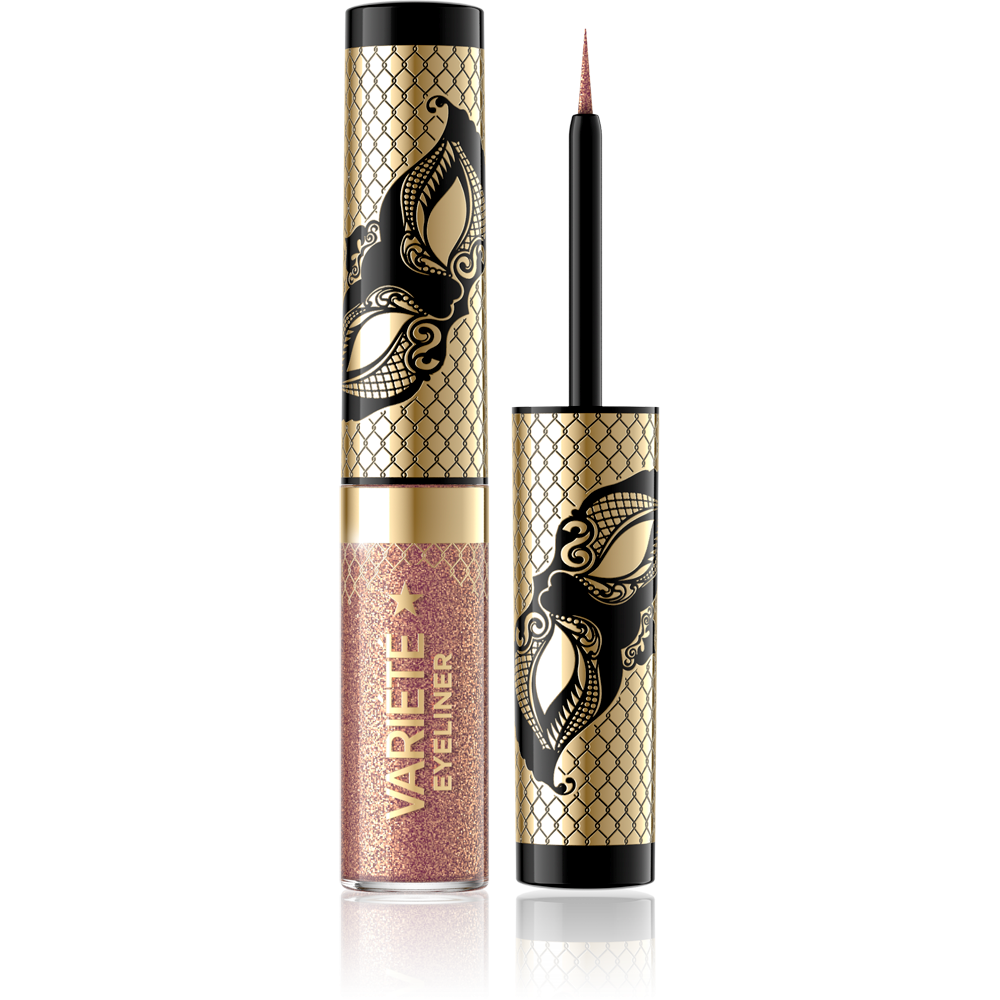 Eveline Variete Wodoodporny Kolorowy Eyeliner w Kałamarzu Nr 01 Sparkle Gold 4ml