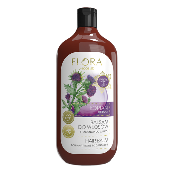 Flora by EcosLab Łopian Balsam do Włosów z Tendencją do Łupieżu 500ml