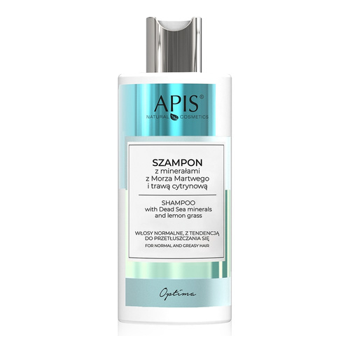 Apis Optima Shampoo with Dead Sea Minerals and Lemongrass for Normal and Oily Hair 300ml