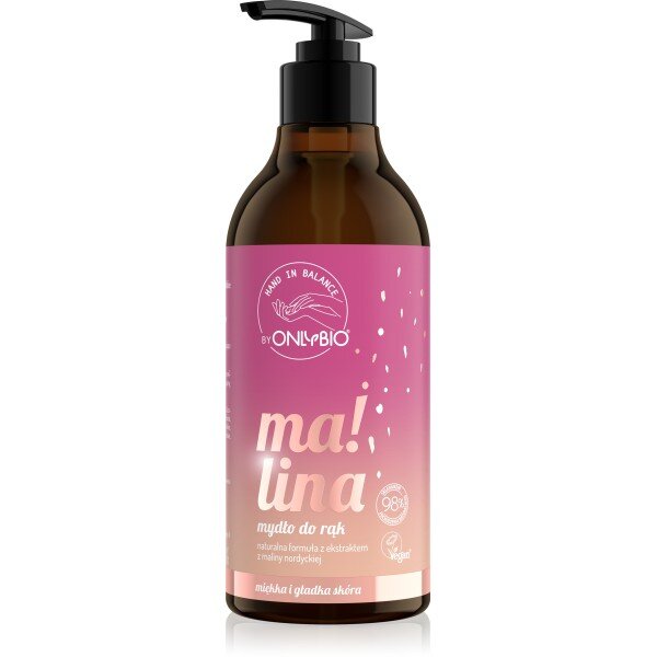 OnlyBio Hand in Balance Raspberry Hand Soap 400ml